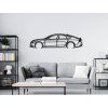 Wandsticker Audi A7 Sportsback (Bildabmessungen 16,5 x 60 cm, Bildfarbe Grau)