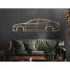 Wandsticker Audi A7 Sportsback (Bildabmessungen 16,5 x 60 cm, Bildfarbe Grau)