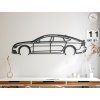 Wandsticker Audi A7 Sportsback (Bildabmessungen 16,5 x 60 cm, Bildfarbe Grau)