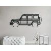 Modernes Wandbild Mercedes G63 AMG (Bildabmessungen 24 x 60 cm, Bildfarbe Grau)