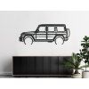 Modernes Wandbild Mercedes G63 AMG (Bildabmessungen 24 x 60 cm, Bildfarbe Grau)