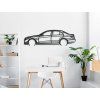 Bild Mercedes E63 AMG (Bildabmessungen 18,5 x 60 cm, Bildfarbe Grau)