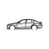 Bild Mercedes E63 AMG (Bildabmessungen 18,5 x 60 cm, Bildfarbe Grau)