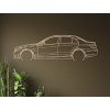 Bild Mercedes E63 AMG (Bildabmessungen 18,5 x 60 cm, Bildfarbe Grau)