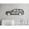 Moderner Sticker BMW X3 (Bildabmessungen 21,5 x 60 cm, Bildfarbe Grau)