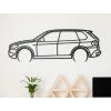 Wanddekoration BMW X5 E70 (Bildabmessungen 21 x 60 cm, Bildfarbe Grau)
