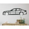 Wandbild BMW M5 Competition (Bildabmessungen 17 x 60 cm, Bildfarbe Grau)