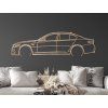 Wandbild BMW M5 Competition (Bildabmessungen 17 x 60 cm, Bildfarbe Grau)