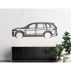 Holzbild BMW X7 (Bildabmessungen 20,5 x 60 cm, Bildfarbe Grau)