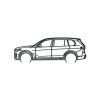 Holzbild BMW X7 (Bildabmessungen 20,5 x 60 cm, Bildfarbe Grau)