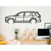 Holzbild BMW X7 (Bildabmessungen 20,5 x 60 cm, Bildfarbe Grau)
