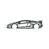 Bild Lamborghini 22 Aventador SVJ (Bildabmessungen 14,5 x 60 cm, Bildfarbe Grau)