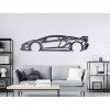 Bild Lamborghini 22 Aventador SVJ (Bildabmessungen 14,5 x 60 cm, Bildfarbe Grau)