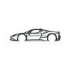 Sticker Ferrari SF90 Stradale (Bildabmessungen 15,5 x 60 cm, Bildfarbe Grau)