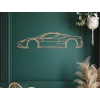 Sticker Ferrari SF90 Stradale (Bildabmessungen 15,5 x 60 cm, Bildfarbe Grau)
