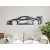 Holzbild McLaren P1 GTR (Bildabmessungen 15 x 60 cm, Bildfarbe Grau)