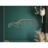 Bild Range Rover Vogue (Bildabmessungen 17,5 x 60 cm, Bildfarbe Grau)