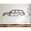 Bild Range Rover Vogue (Bildabmessungen 17,5 x 60 cm, Bildfarbe Grau)