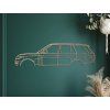 Bild Range Rover Vogue (Bildabmessungen 17,5 x 60 cm, Bildfarbe Grau)