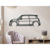 Sticker Mini Cooper 13 (Bildabmessungen 22,5 x 60 cm, Bildfarbe Grau)