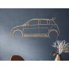 Bild Suzuki Swift 08 (Bildabmessungen 25 x 60 cm, Bildfarbe Grau)