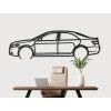 Wandbild Toyota Camry 07 (Bildabmessungen 18,5 x 60 cm, Bildfarbe Grau)