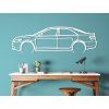 Wandbild Toyota Camry 07 (Bildabmessungen 18,5 x 60 cm, Bildfarbe Grau)