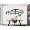 Wandbild Toyota Camry 07 (Bildabmessungen 18,5 x 60 cm, Bildfarbe Grau)