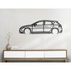 Wandsticker Seat Leon TSI (Bildabmessungen 19,5 x 60 cm, Bildfarbe Grau)