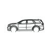 Modernes Bild Dodge Durango SRT 392 (Bildabmessungen 20,5 x 60 cm, Bildfarbe Grau)