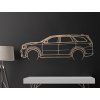 Modernes Bild Dodge Durango SRT 392 (Bildabmessungen 20,5 x 60 cm, Bildfarbe Grau)