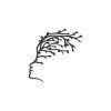 Hölzerne Wanddekoration GESICHT – BAUM IM WIND (Bildabmessungen 44,5 x 45 cm, Bildfarbe Grau)