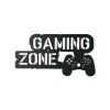 Wandsticker für Kinder GAMING ZONE (Bildabmessungen 16,5 x 31,5 cm, Bildfarbe Grau)