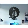 Runder Wandsticker KRIEGER (Bildabmessungen 49 x 35,5 cm, Bildfarbe Grau)