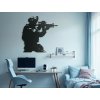 Hölzerne Wanddekoration SNIPER IM EINSATZ