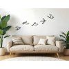 Mehrteiliger Wandsticker VOGELFLUG (Bildabmessungen 45 x 110 cm, Bildfarbe Grau)
