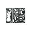 Abstraktes Wandbild WIND IM HAAR (Bildabmessungen 44,5 x 57,5 cm, Bildfarbe Grau)