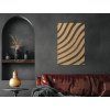 Abstraktes Wandbild Zebra (Bildabmessungen 45,5 x 30,5 cm, Bildfarbe Grau)