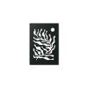 Abstraktes Wandbild KORALLEN (Bildabmessungen 31,5 x 22 cm, Bildfarbe Grau)