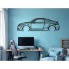 Wandbild TT RS Quattro (Bildabmessungen 19,5 x 60 cm, Bildfarbe Grau)