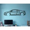 Wandbild R8 Coupé (Bildabmessungen 18,5 x 60 cm, Bildfarbe Grau)