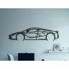 Holzbild für die Wand 16 LaFerrari (Bildabmessungen 18 x 60 cm, Bildfarbe Grau)