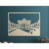 Bild Berlin - Brandenburger Tor (Bildabmessungen 47,5 x 65 cm, Bildfarbe Grau)