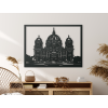 Bild Berliner Dom (Bildabmessungen 33,5 x 45,5 cm, Bildfarbe Grau)