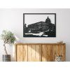 Bild Berliner Schloss (Bildabmessungen 33,5 x 45,5 cm, Bildfarbe Grau)