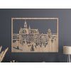 Bild Schloss Neuschwanstein (Bildabmessungen 33,5 x 45,5 cm, Bildfarbe Grau)