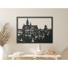 Bild Schloss Neuschwanstein (Bildabmessungen 33,5 x 45,5 cm, Bildfarbe Grau)