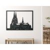 Bild Kölner Dom (Bildabmessungen 33,5 x 45,5 cm, Bildfarbe Grau)