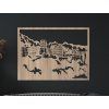 Bild Heidelberger Schloss (Bildabmessungen 33,5 x 45,5 cm, Bildfarbe Grau)