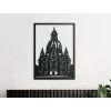 Bild Dresdner Frauenkirche (Bildabmessungen 45,5 x 33,5 cm, Bildfarbe Grau)